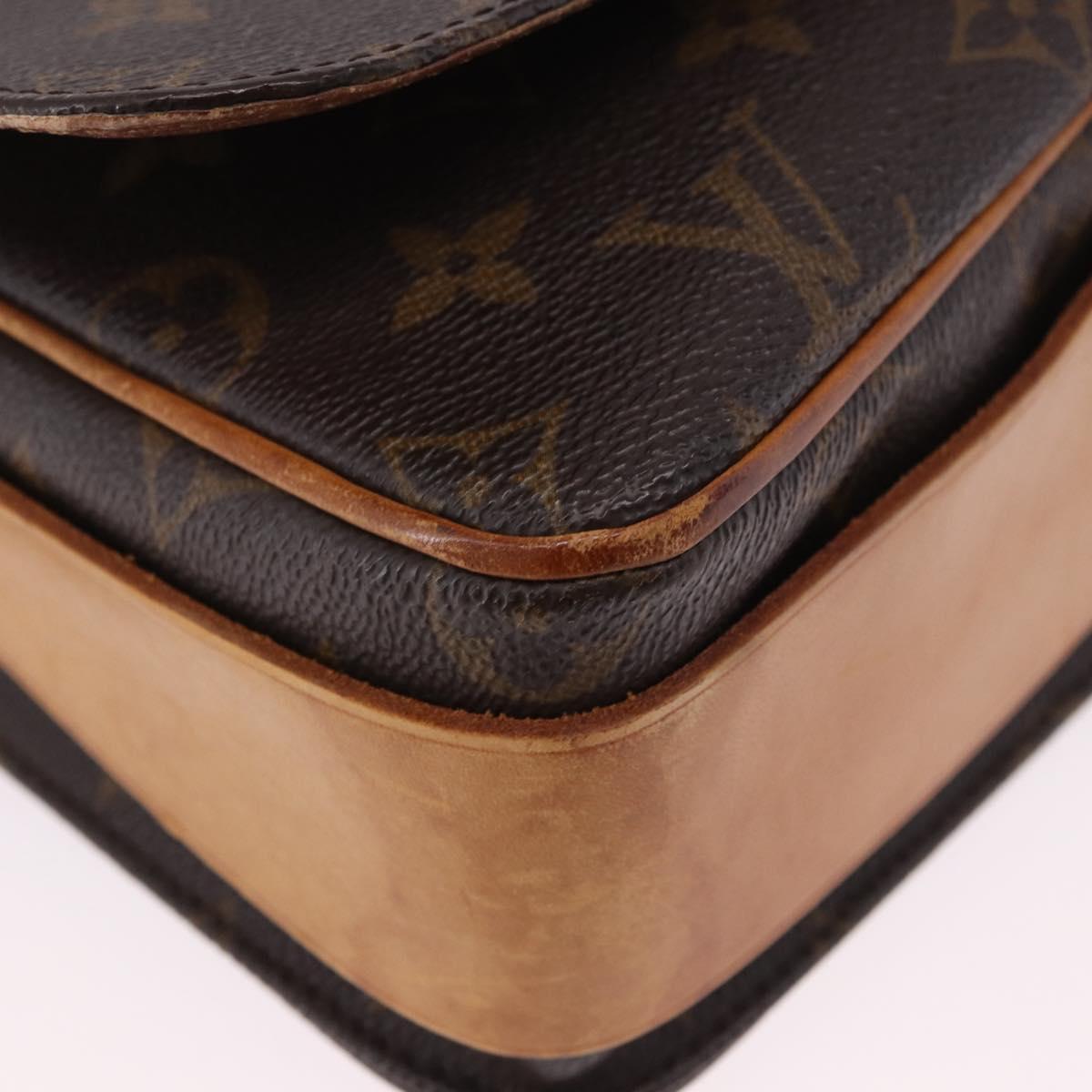 LOUIS VUITTON Monogram Cartouchiere GM Shoulder Bag M51252 LV Auth ka5882