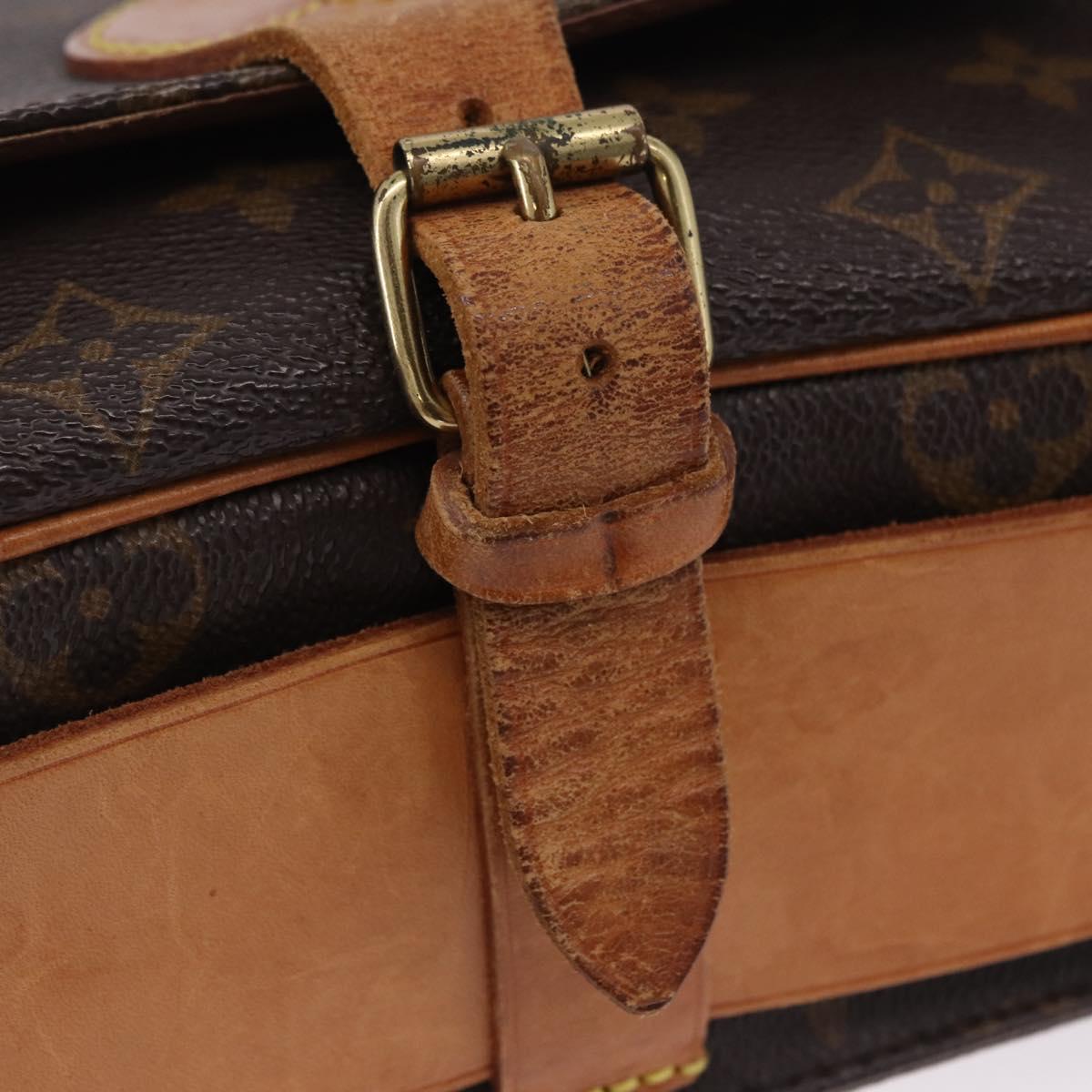 LOUIS VUITTON Monogram Cartouchiere GM Shoulder Bag M51252 LV Auth ka5882