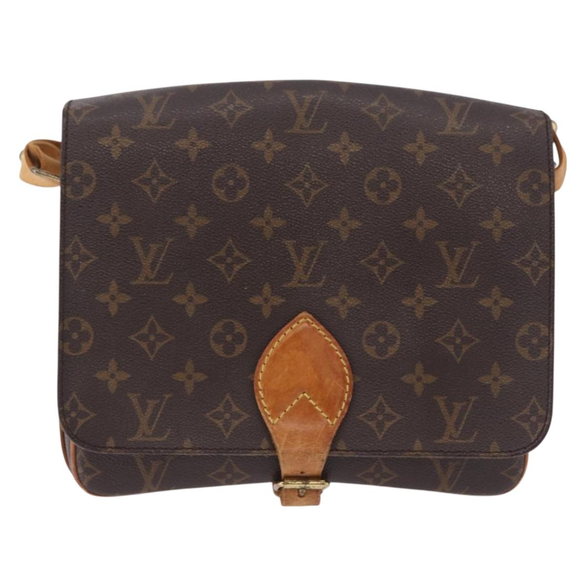 LOUIS VUITTON Monogram Cartouchiere GM Shoulder Bag M51252 LV Auth ka5882