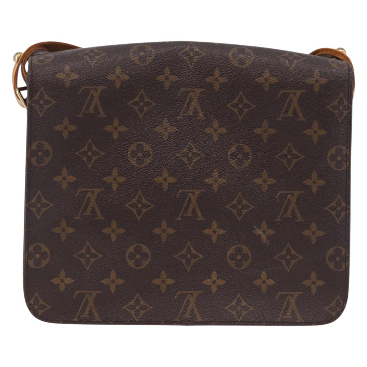 LOUIS VUITTON Monogram Cartouchiere GM Shoulder Bag M51252 LV Auth ka5882