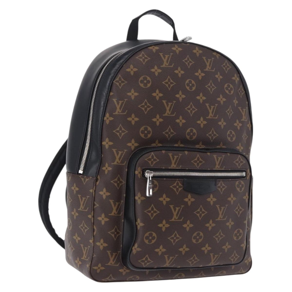 LOUIS VUITTON Monogram Macassar Josh Backpack M41530 LV Auth ka5895V