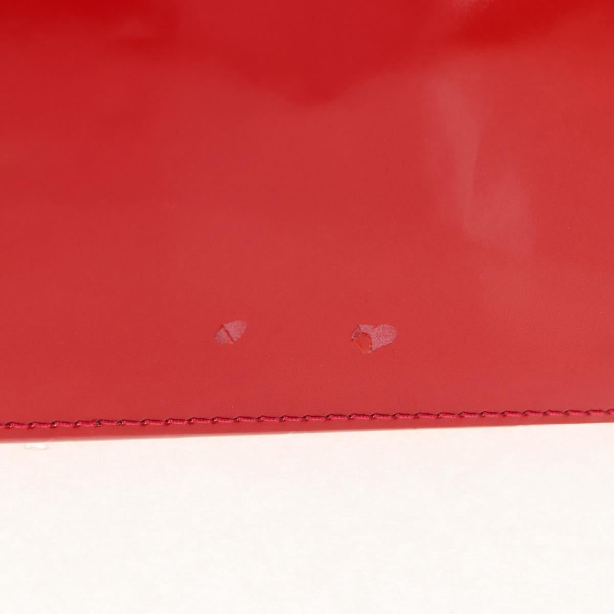 LOUIS VUITTON Vernis Wilshire PM Hand Bag Pomme D'amour M93642 LV Auth ka589V