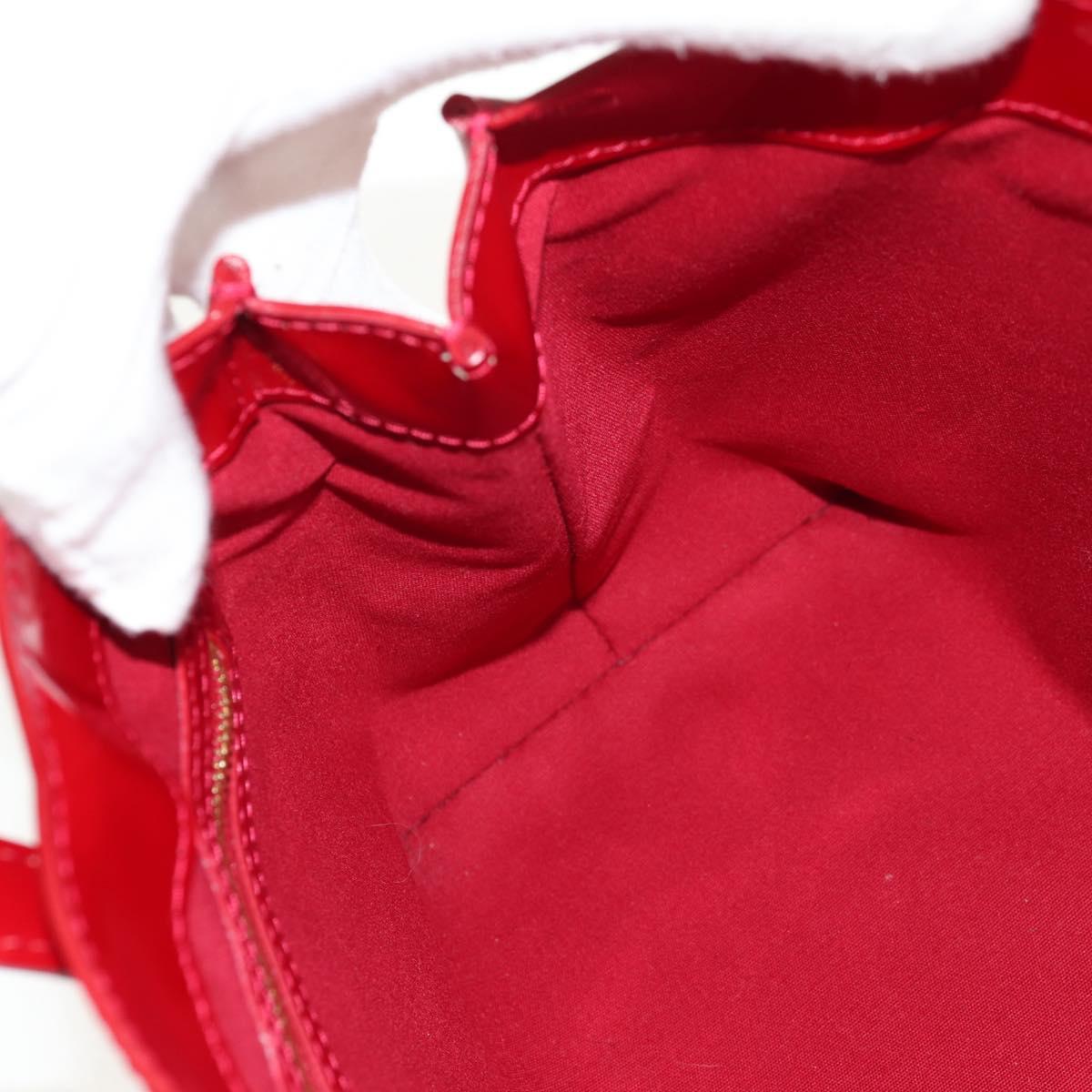 LOUIS VUITTON Vernis Wilshire PM Hand Bag Pomme D'amour M93642 LV Auth ka589V