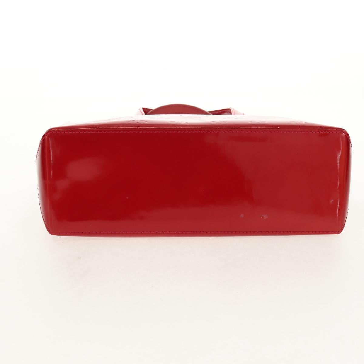 LOUIS VUITTON Vernis Wilshire PM Hand Bag Pomme D'amour M93642 LV Auth ka589V