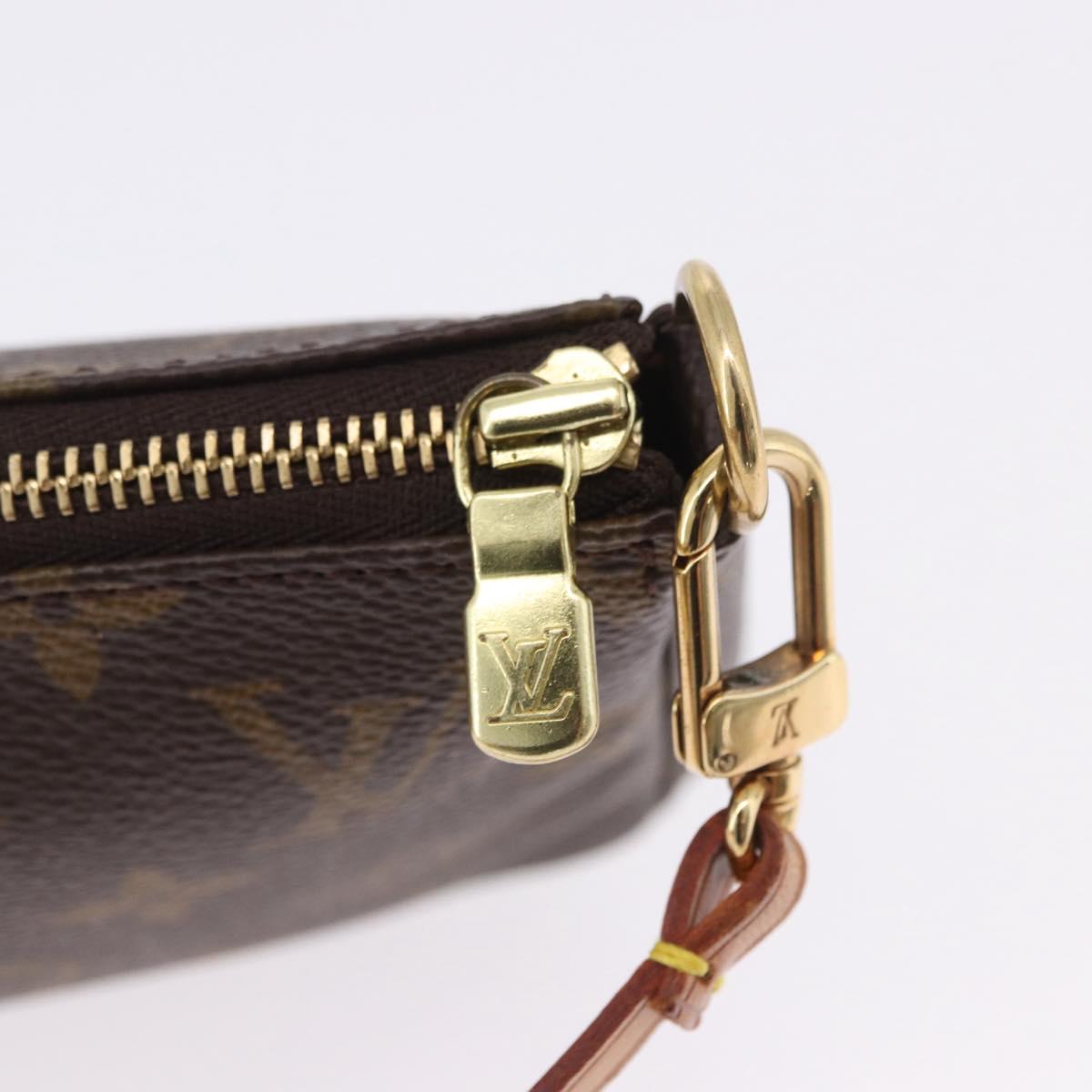 LOUIS VUITTON Monogram Pochette Accessoires Pouch M51980 LV Auth ka5901A