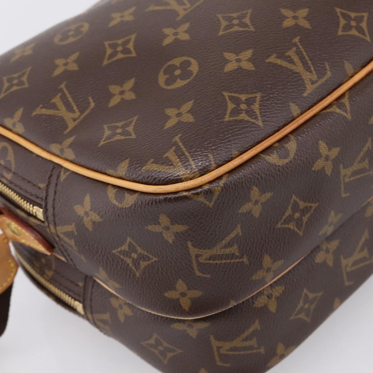 LOUIS VUITTON Monogram Reporter PM Shoulder Bag M45254 LV Auth ka5902A