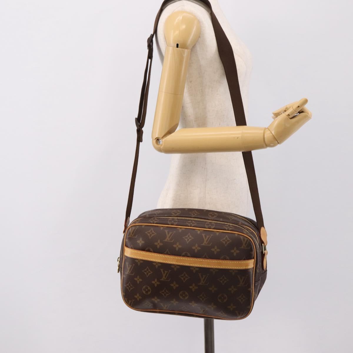 LOUIS VUITTON Monogram Reporter PM Shoulder Bag M45254 LV Auth ka5902A