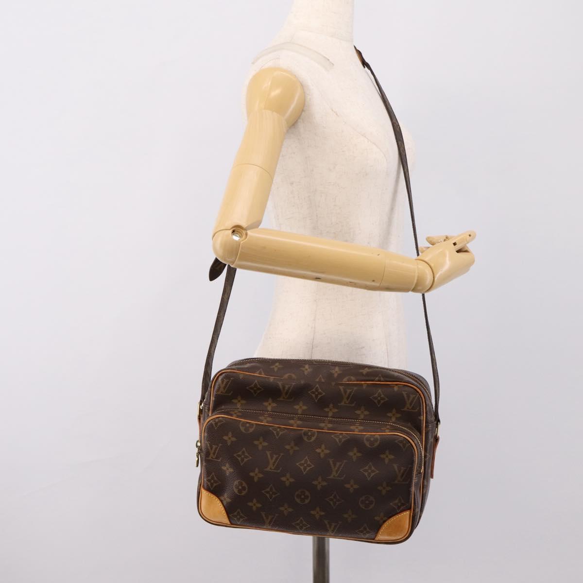 LOUIS VUITTON Monogram Nile Shoulder Bag M45244 LV Auth ka5903A
