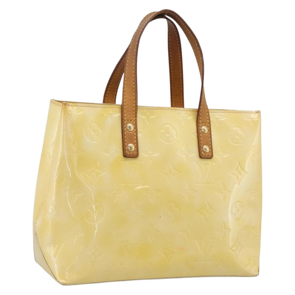 LOUIS VUITTON Monogram Vernis Reade PM Hand Bag Gris M91145 LV Auth ka5904