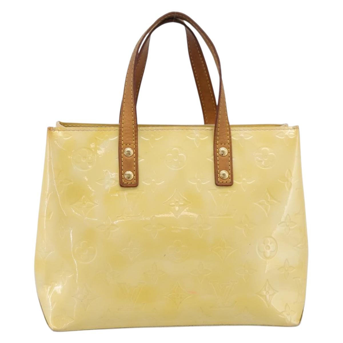 LOUIS VUITTON Monogram Vernis Reade PM Hand Bag Gris M91145 LV Auth ka5904