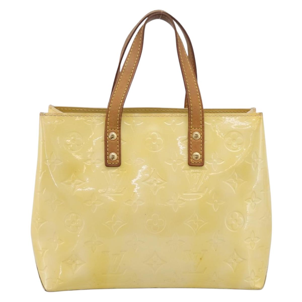 LOUIS VUITTON Monogram Vernis Reade PM Hand Bag Gris M91145 LV Auth ka5904