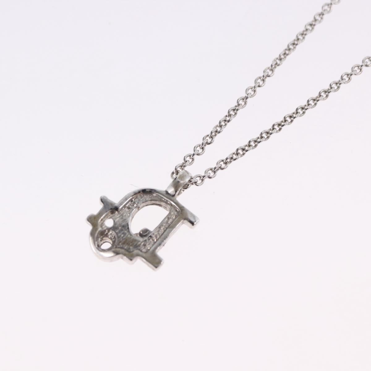 Christian Dior Necklace metal Silver Auth ka5906