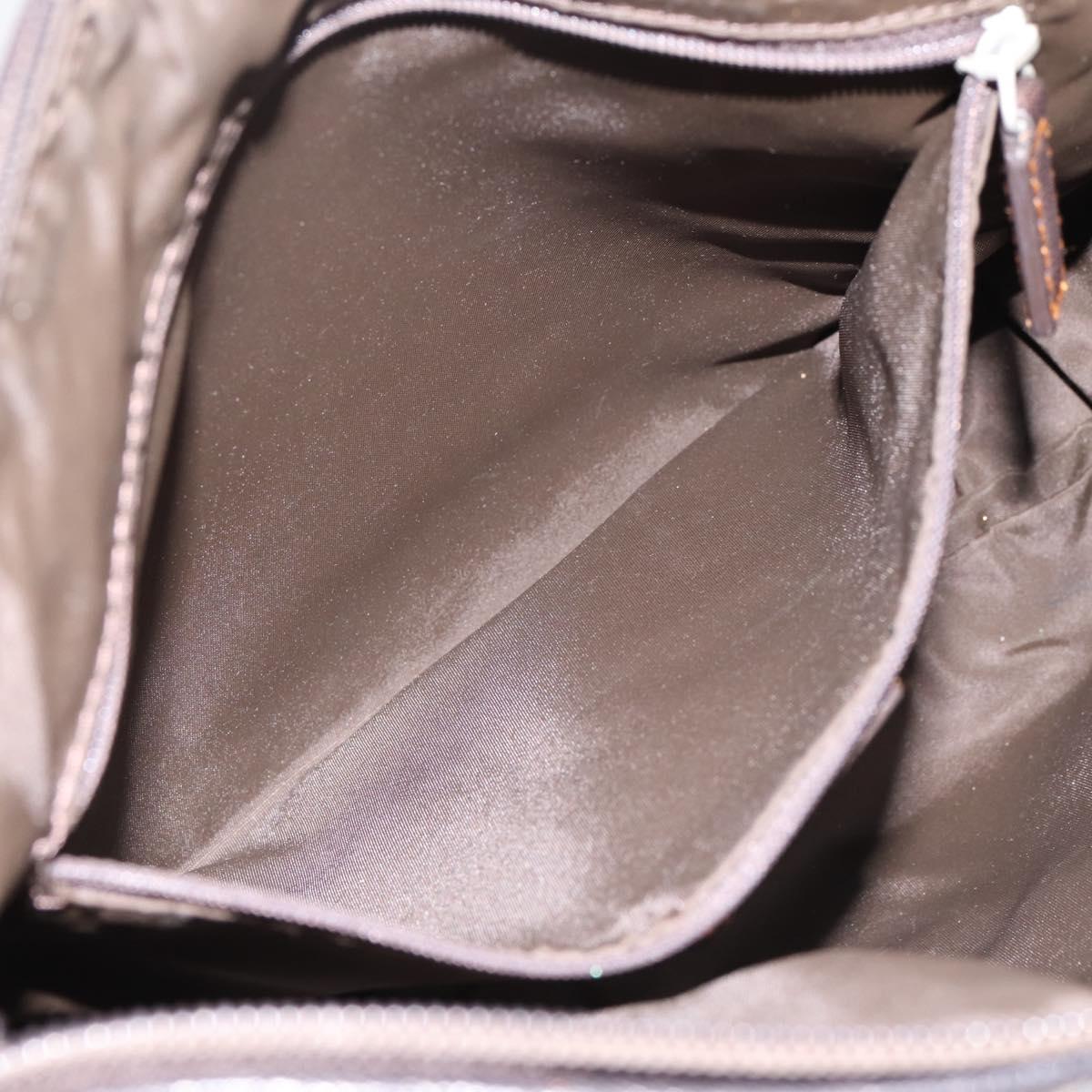 Christian Dior Trotter Canvas Shoulder Bag Beige Auth ka5911A