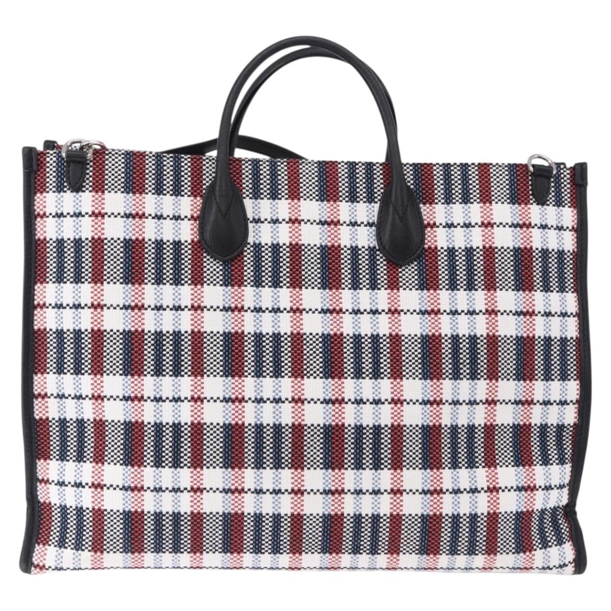 GUCCI Tote Bag Canvas 2way Multicolor Silver 659980 Auth ka5919V