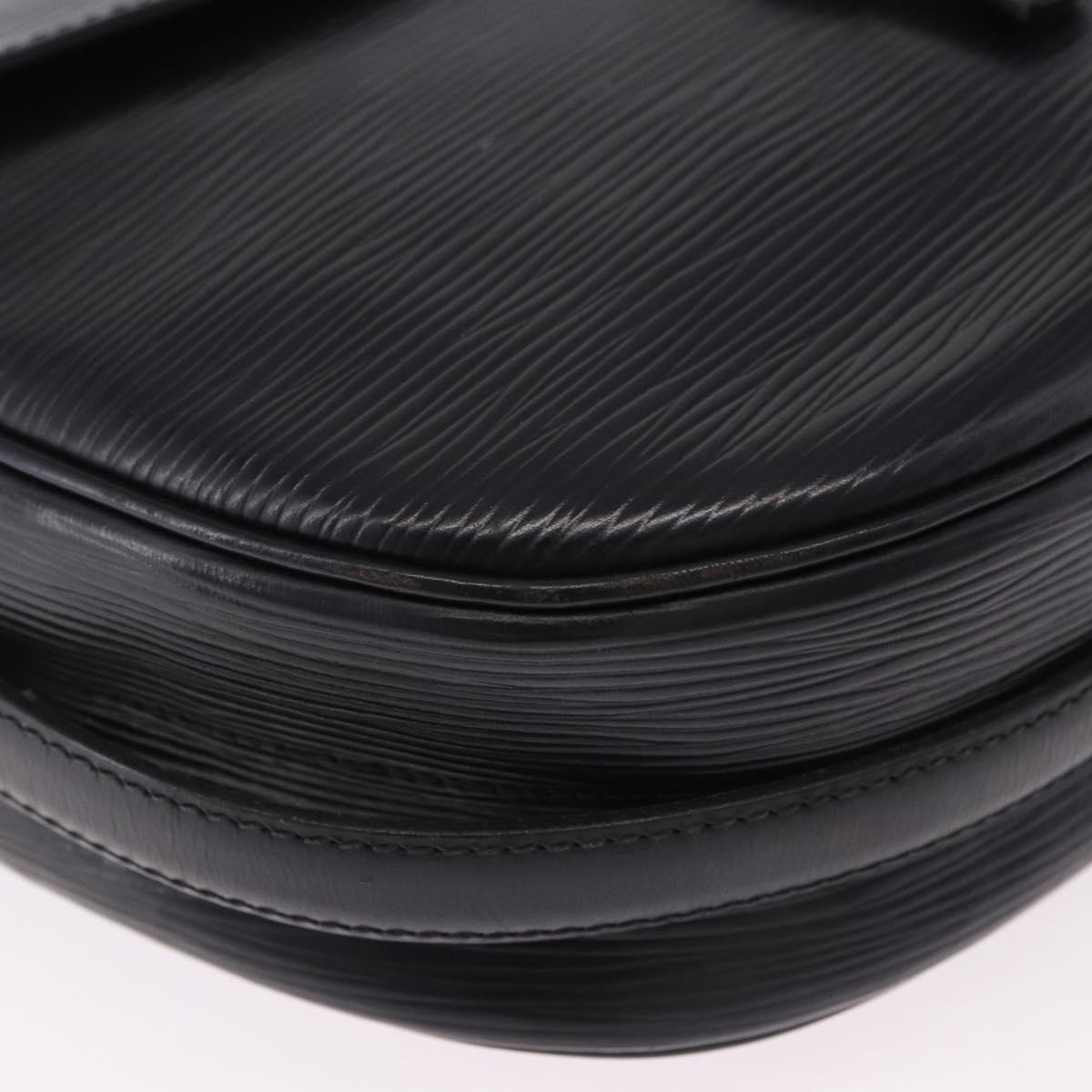 LOUIS VUITTON Epi Jeune Fille MM Shoulder Bag Black M52152 LV Auth ka5925