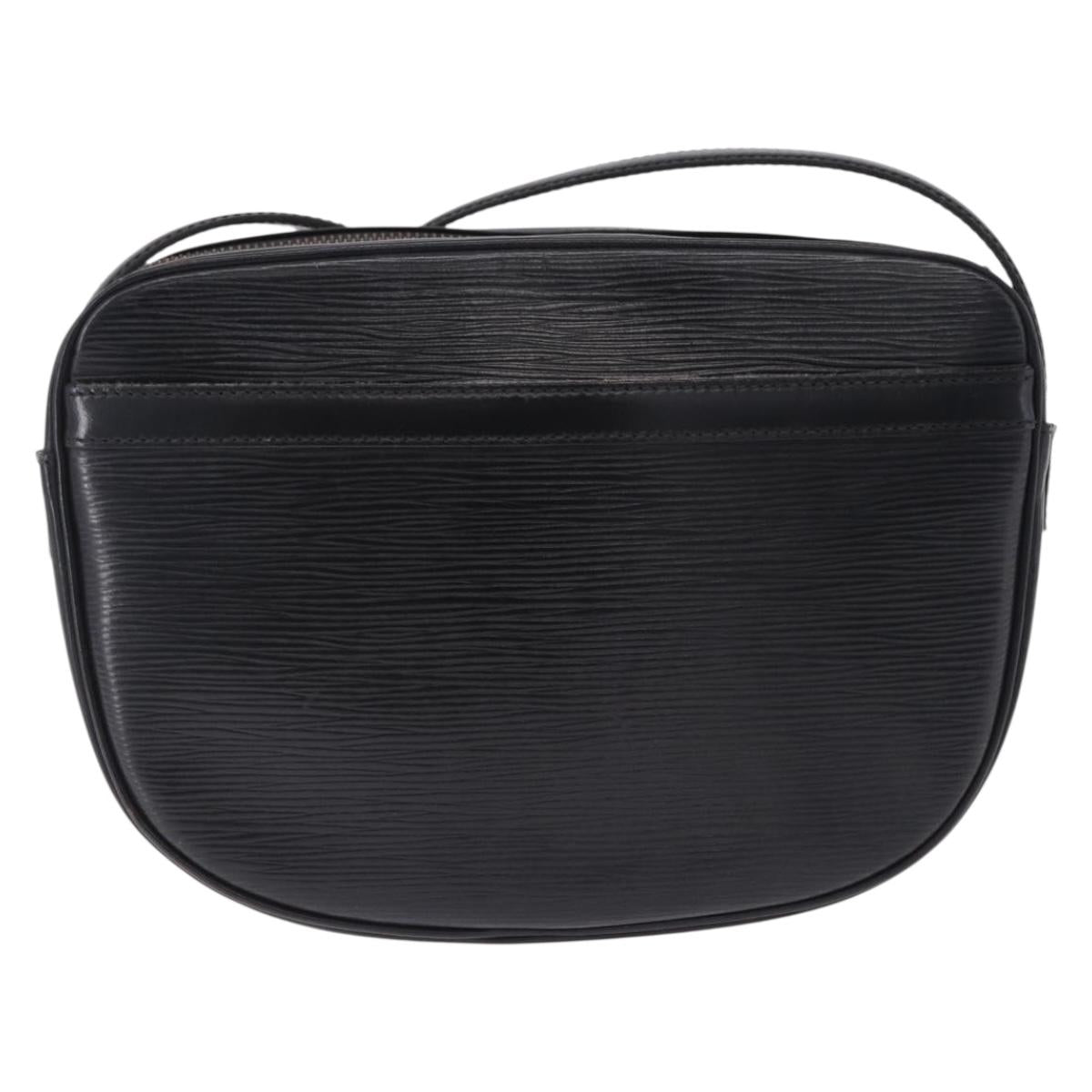 LOUIS VUITTON Epi Jeune Fille MM Shoulder Bag Black M52152 LV Auth ka5925