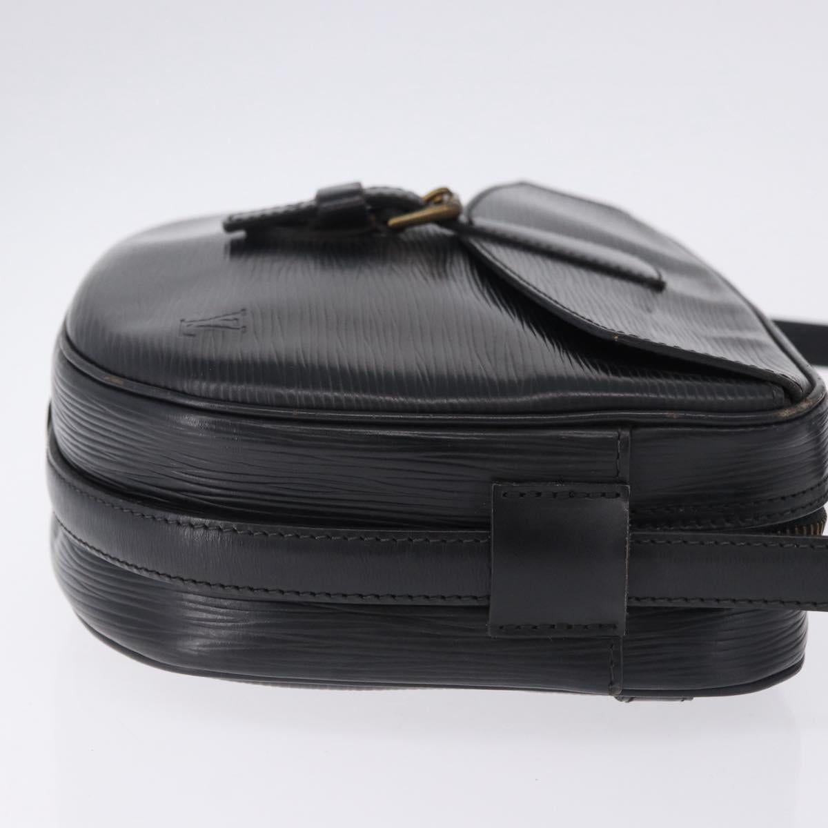 LOUIS VUITTON Epi Jeune Fille MM Shoulder Bag Black M52152 LV Auth ka5925