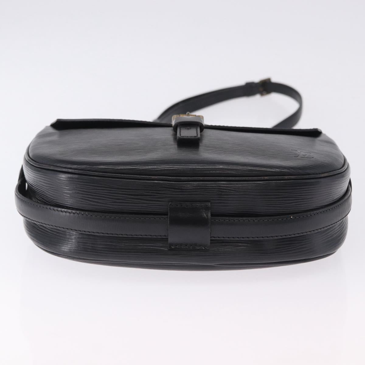 LOUIS VUITTON Epi Jeune Fille MM Shoulder Bag Black M52152 LV Auth ka5925