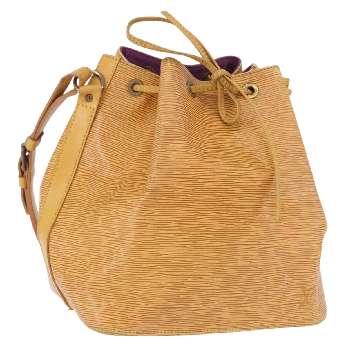 LOUIS VUITTON Epi Petit Noe Shoulder Bag Yellow M44109 LV Auth ka5931