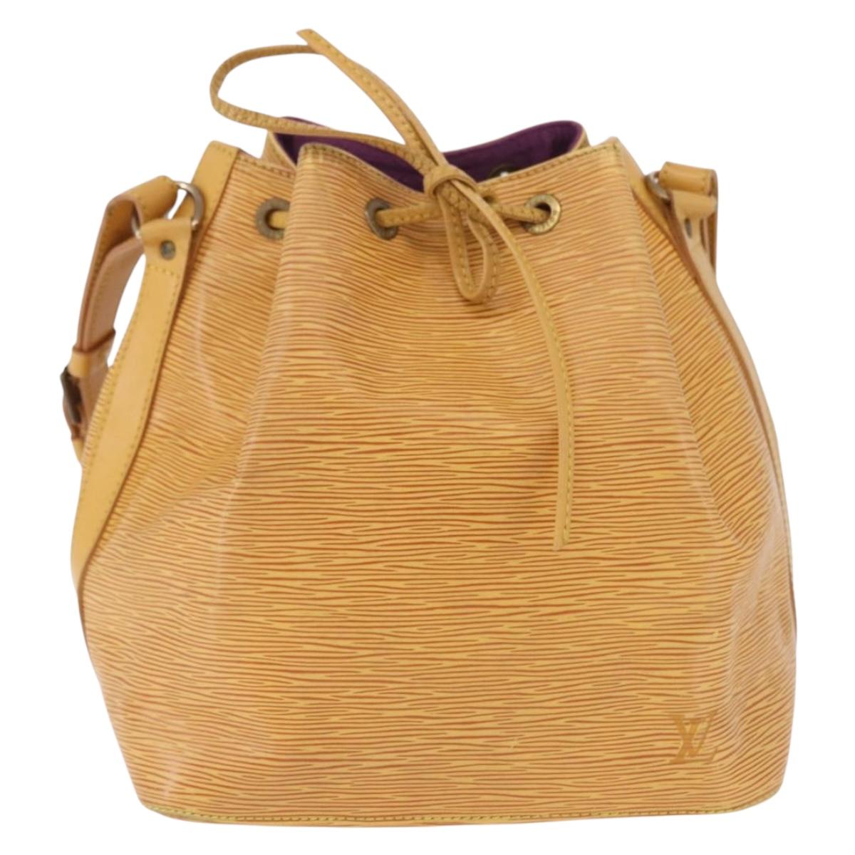 LOUIS VUITTON Epi Petit Noe Shoulder Bag Yellow M44109 LV Auth ka5931
