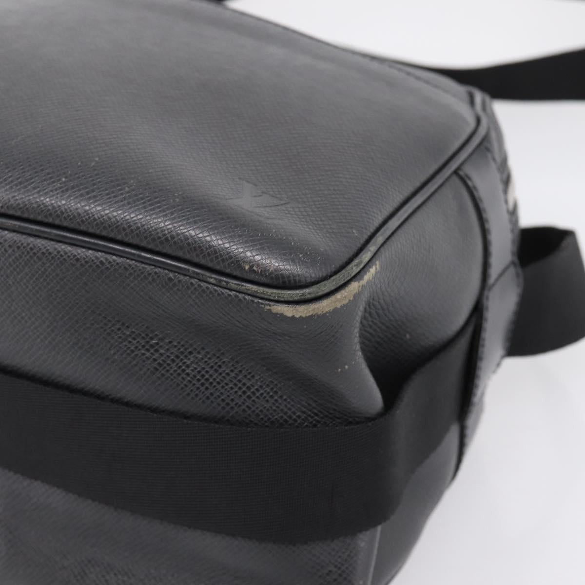 LOUIS VUITTON Taiga Reporter PM Shoulder Bag Ardoise M30152 LV Auth ka5933