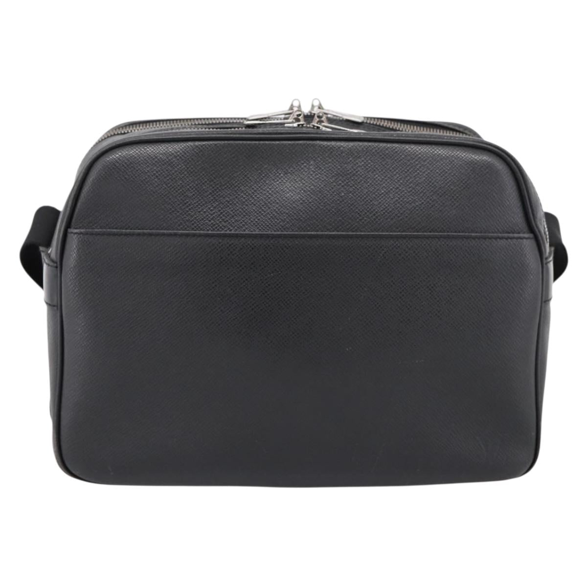 LOUIS VUITTON Taiga Reporter PM Shoulder Bag Ardoise M30152 LV Auth ka5933
