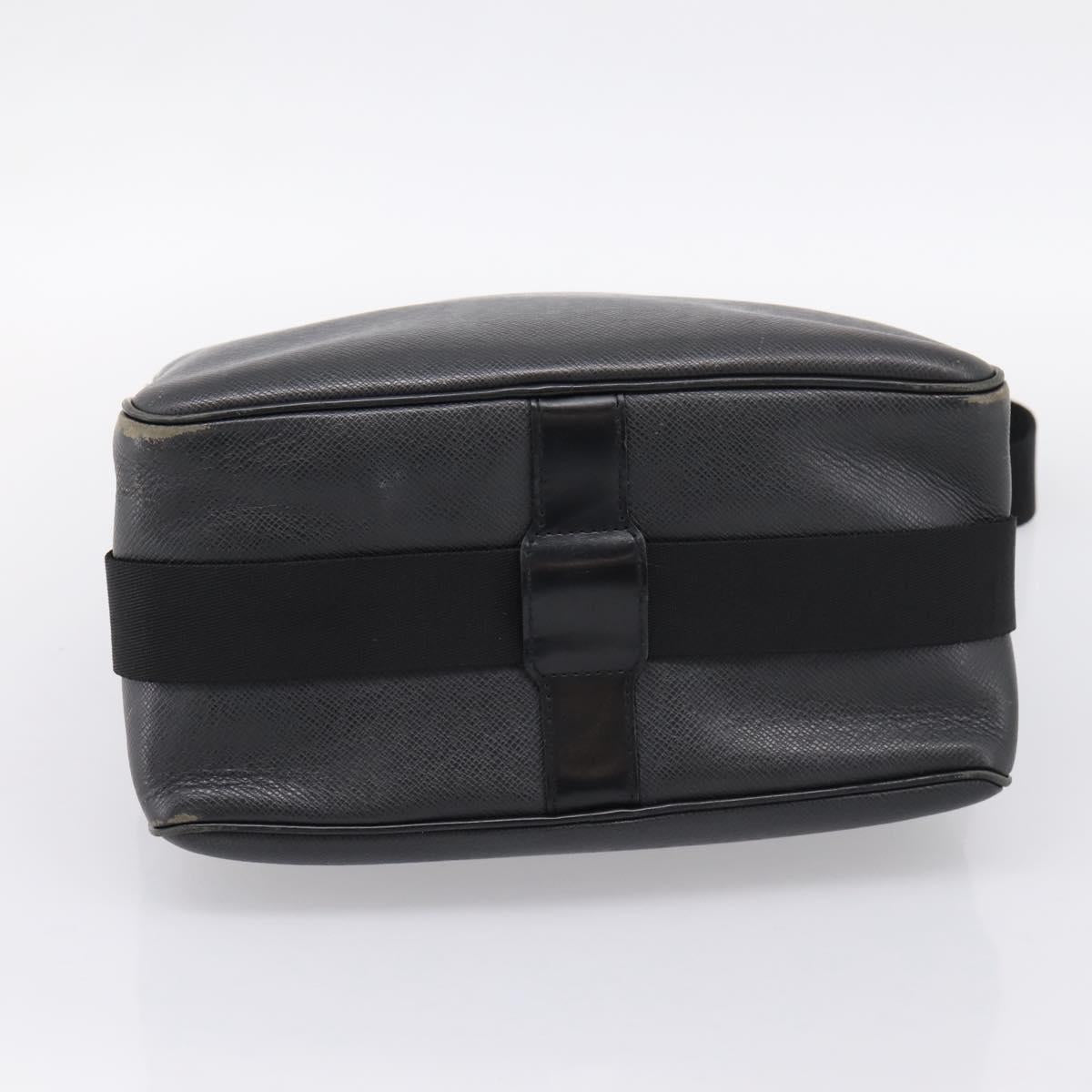LOUIS VUITTON Taiga Reporter PM Shoulder Bag Ardoise M30152 LV Auth ka5933
