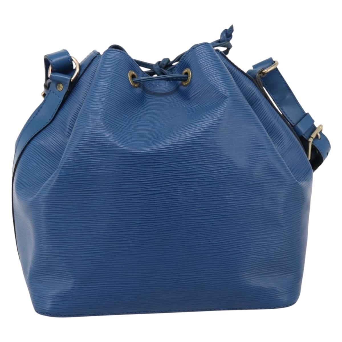 LOUIS VUITTON Epi Petit Noe Shoulder Bag Blue M44105 LV Auth ka5934