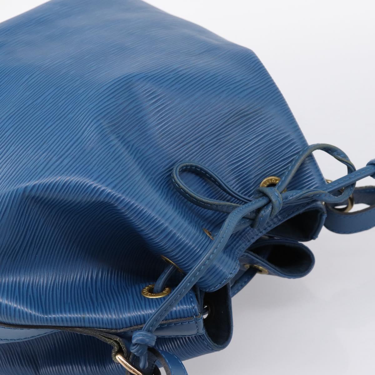 LOUIS VUITTON Epi Petit Noe Shoulder Bag Blue M44105 LV Auth ka5934