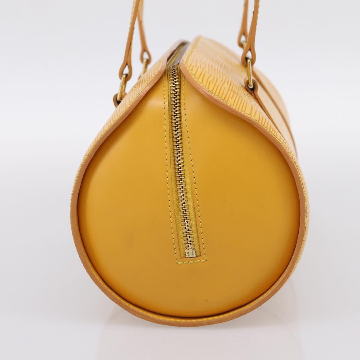 LOUIS VUITTON Epi Soufflot Hand Bag Yellow M52229 LV Auth ka5935V