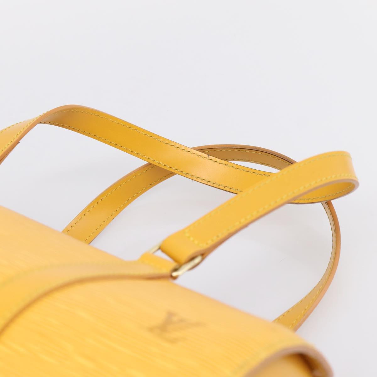 LOUIS VUITTON Epi Soufflot Hand Bag Yellow M52229 LV Auth ka5935V