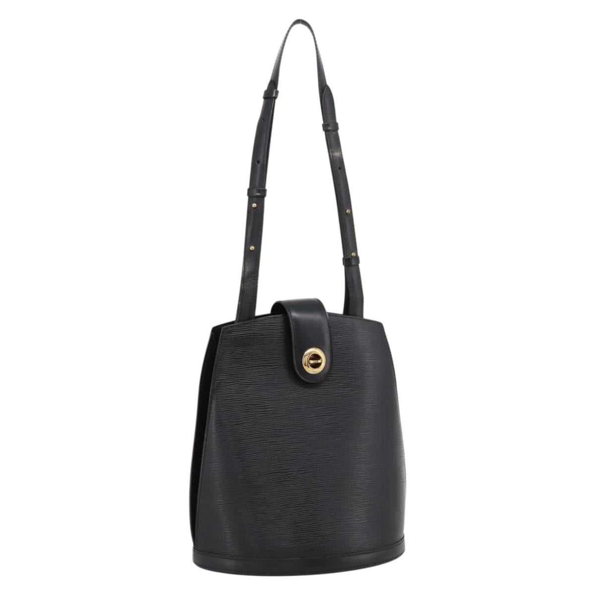 LOUIS VUITTON Epi Cluny Shoulder Bag Black M52252 LV Auth ka5937V