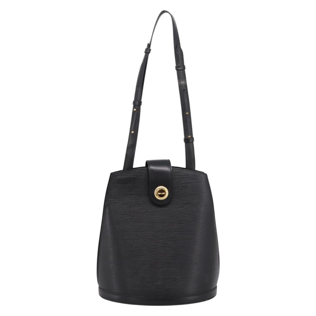 LOUIS VUITTON Epi Cluny Shoulder Bag Black M52252 LV Auth ka5937V