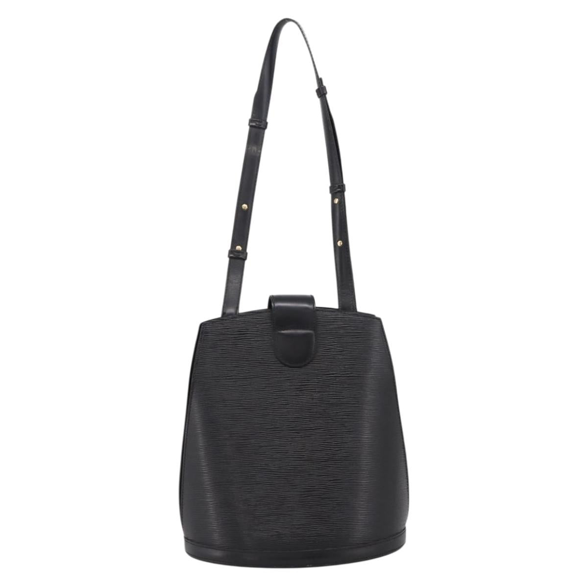LOUIS VUITTON Epi Cluny Shoulder Bag Black M52252 LV Auth ka5937V
