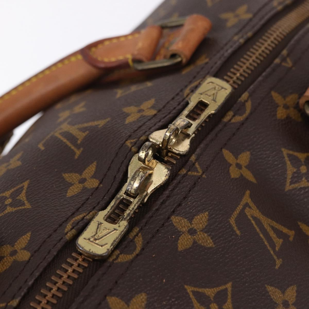 LOUIS VUITTON Monogram Keepall Bandouliere 60 Boston Bag M41412 LV Auth ka5940