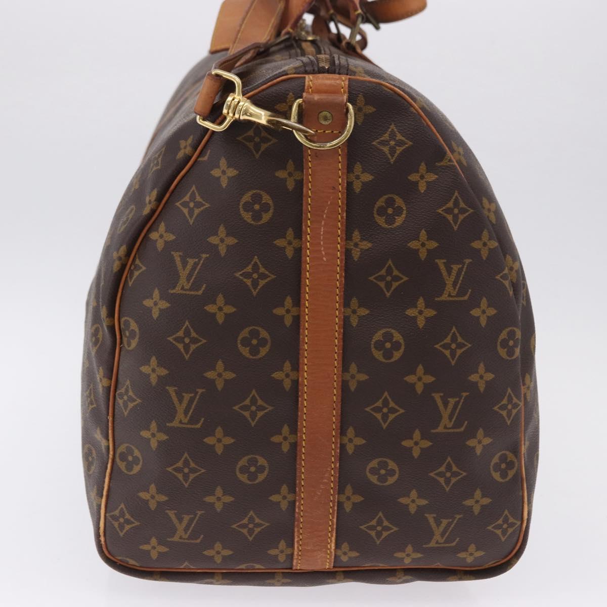 LOUIS VUITTON Monogram Keepall Bandouliere 60 Boston Bag M41412 LV Auth ka5940