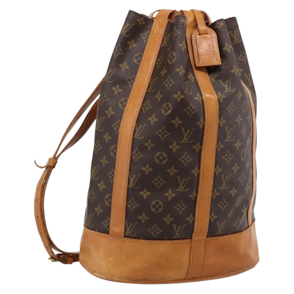 LOUIS VUITTON Monogram Randonnee GM Shoulder Bag M42244 LV Auth ka5941