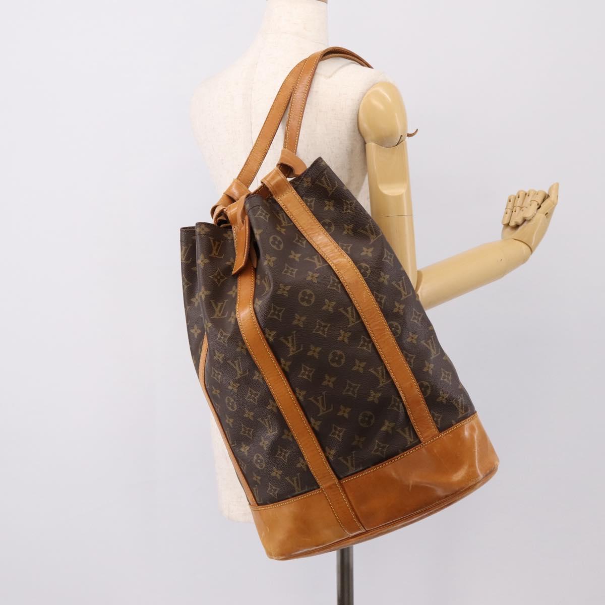 LOUIS VUITTON Monogram Randonnee GM Shoulder Bag M42244 LV Auth ka5941