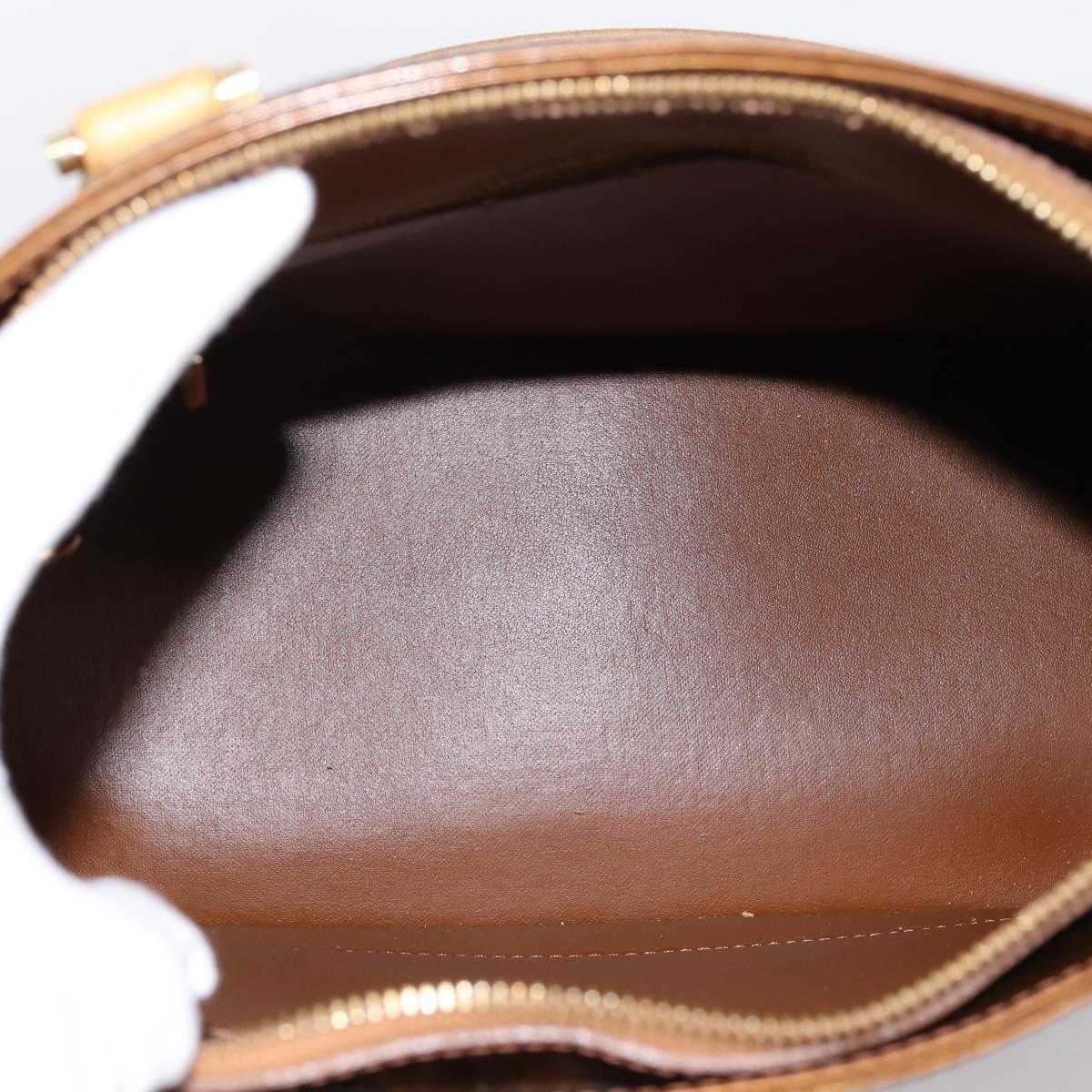LOUIS VUITTON Monogram Vernis Houston Hand Bag Bronze M91122 LV Auth ka5947