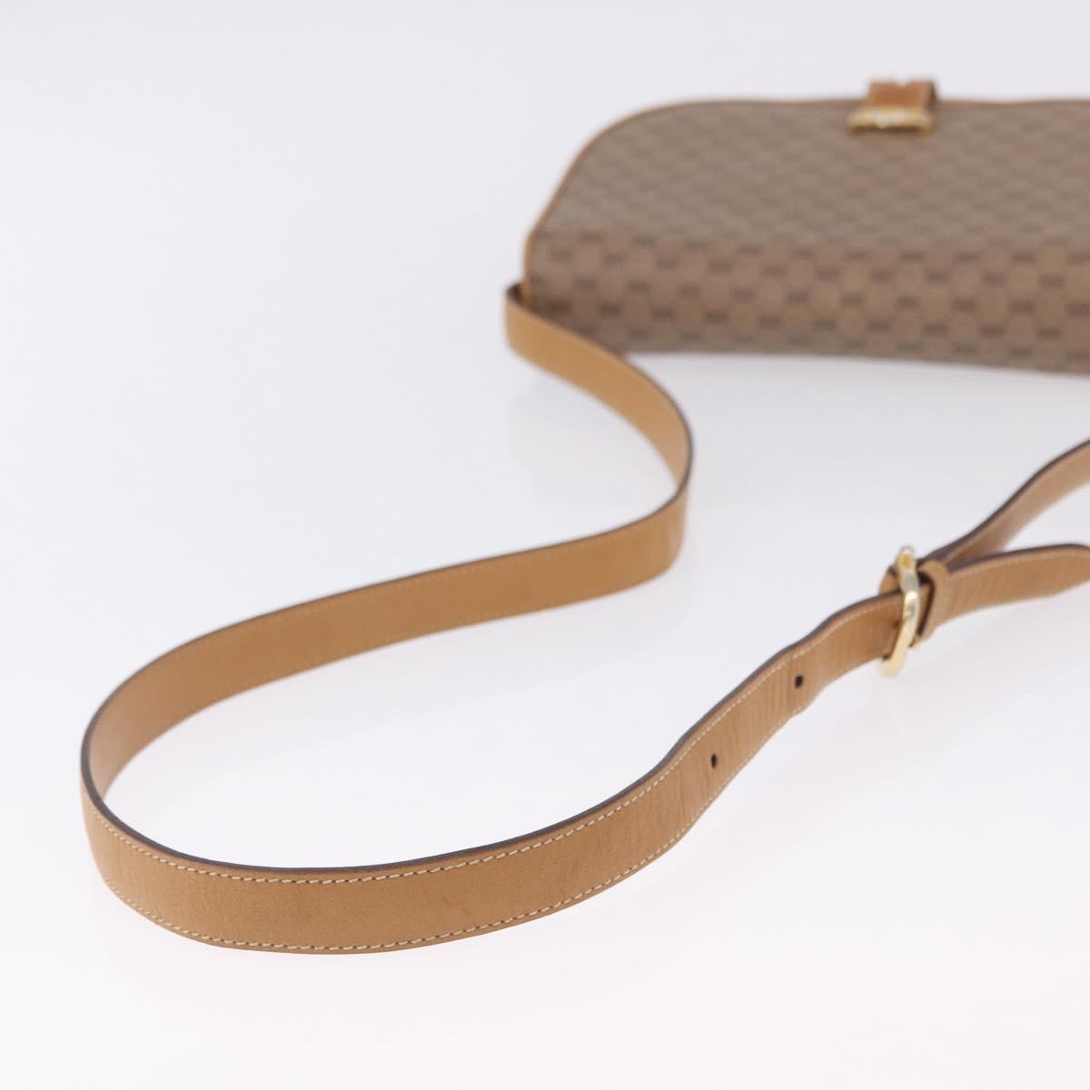 GUCCI Micro GG Supreme Shoulder Bag PVC Beige Gold 001 406 1780 Auth ka5952