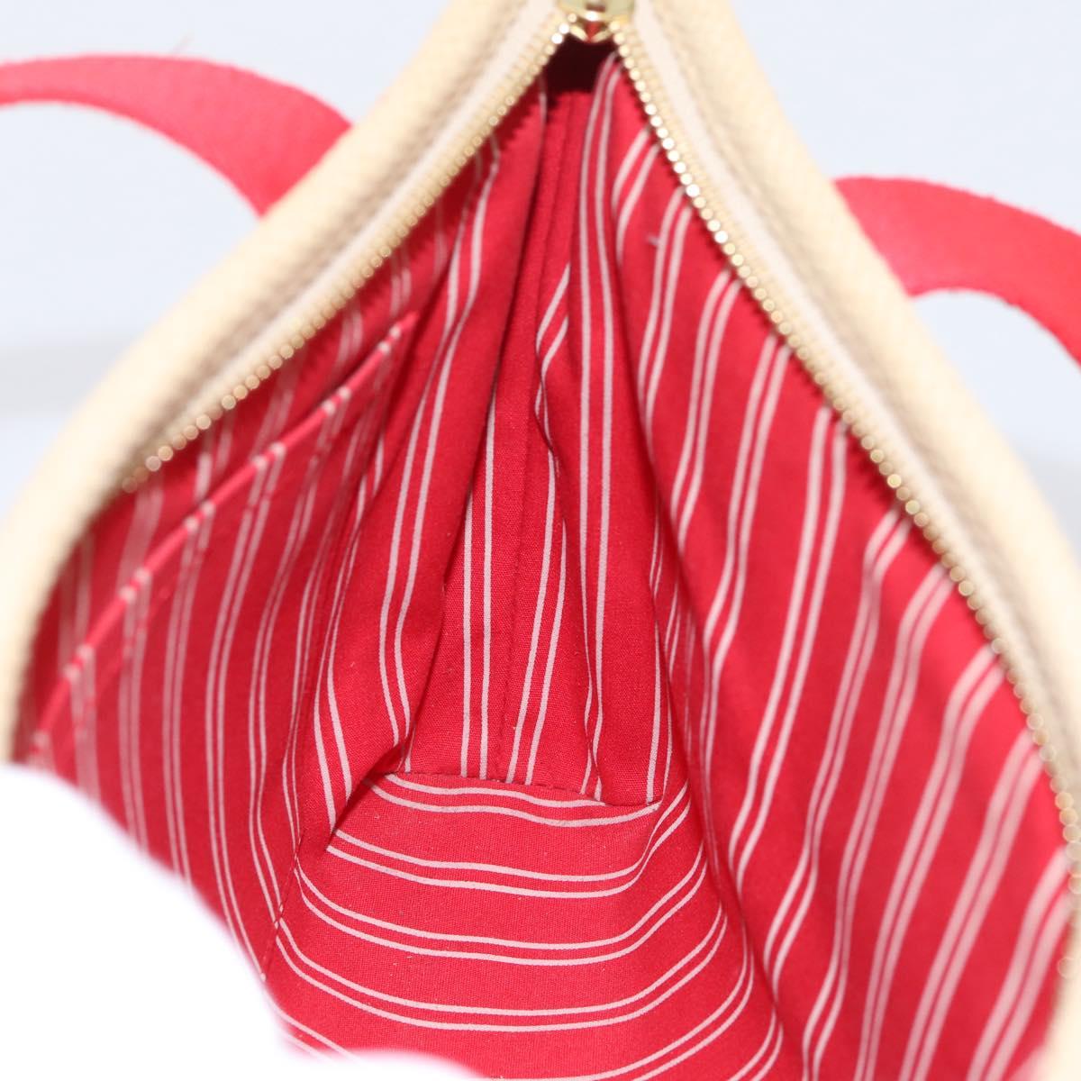 LOUIS VUITTON Antigua Cabas PM Hand Bag Red Beige M40038 LV Auth ka5953