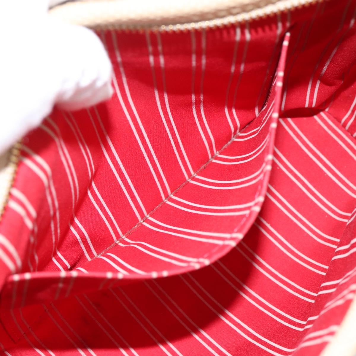 LOUIS VUITTON Antigua Cabas PM Hand Bag Red Beige M40038 LV Auth ka5953