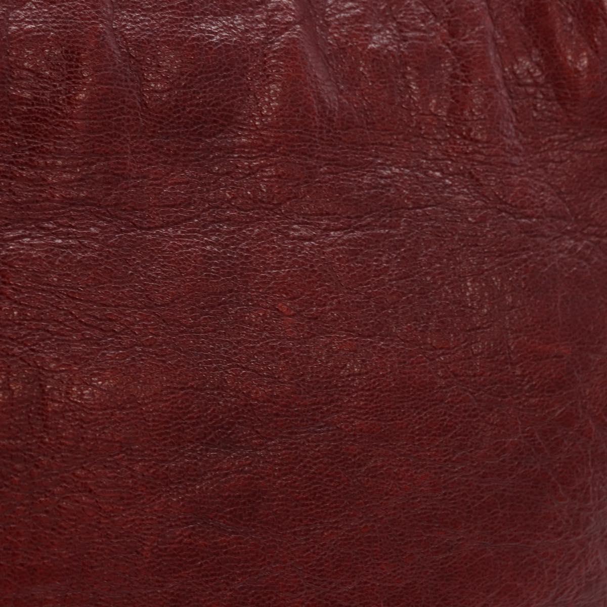 GUCCI Shoulder Bag Leather Red Silver 113013 Auth ka5956