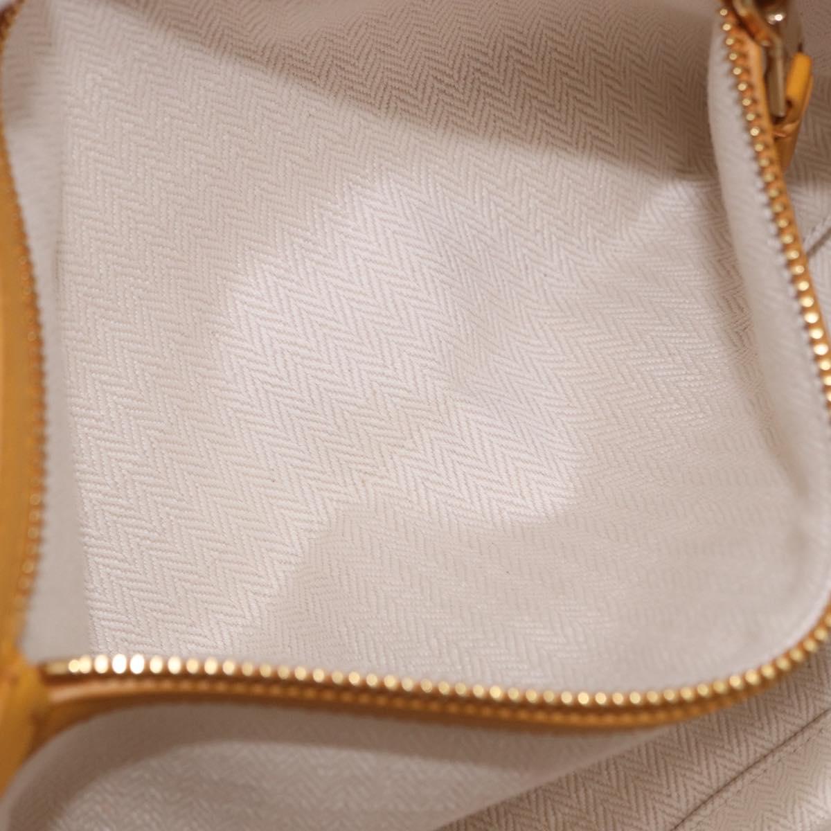 Miu Miu Beau Shoulder Bag Suede Yellow Gold Auth ka5957SAM