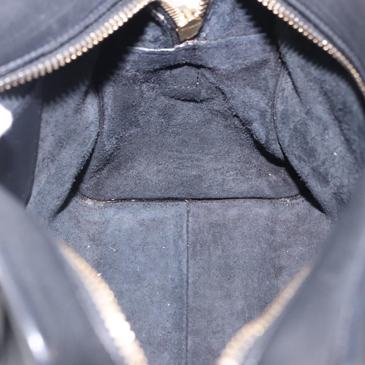 SAINT LAURENT Baby Cabas Hand Bag Leather 2way Black Gold 311210 Auth ka5959V