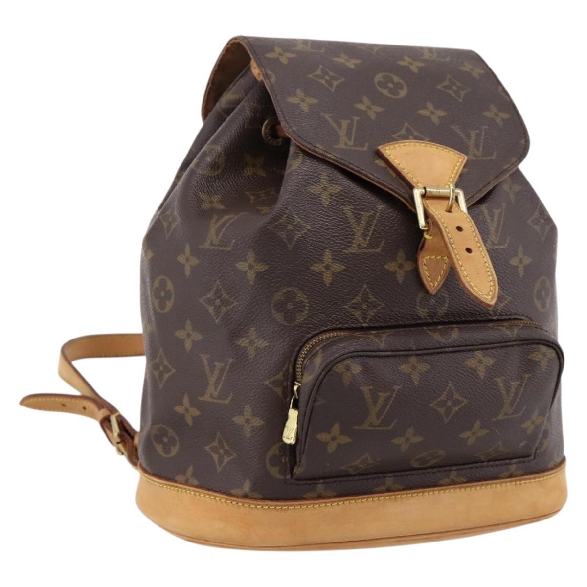 LOUIS VUITTON Monogram Montsouris MM Backpack M51136 LV Auth ka5964