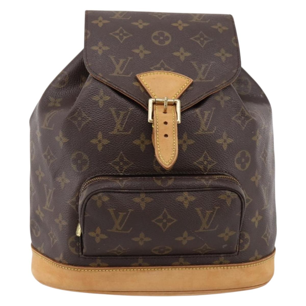 LOUIS VUITTON Monogram Montsouris MM Backpack M51136 LV Auth ka5964