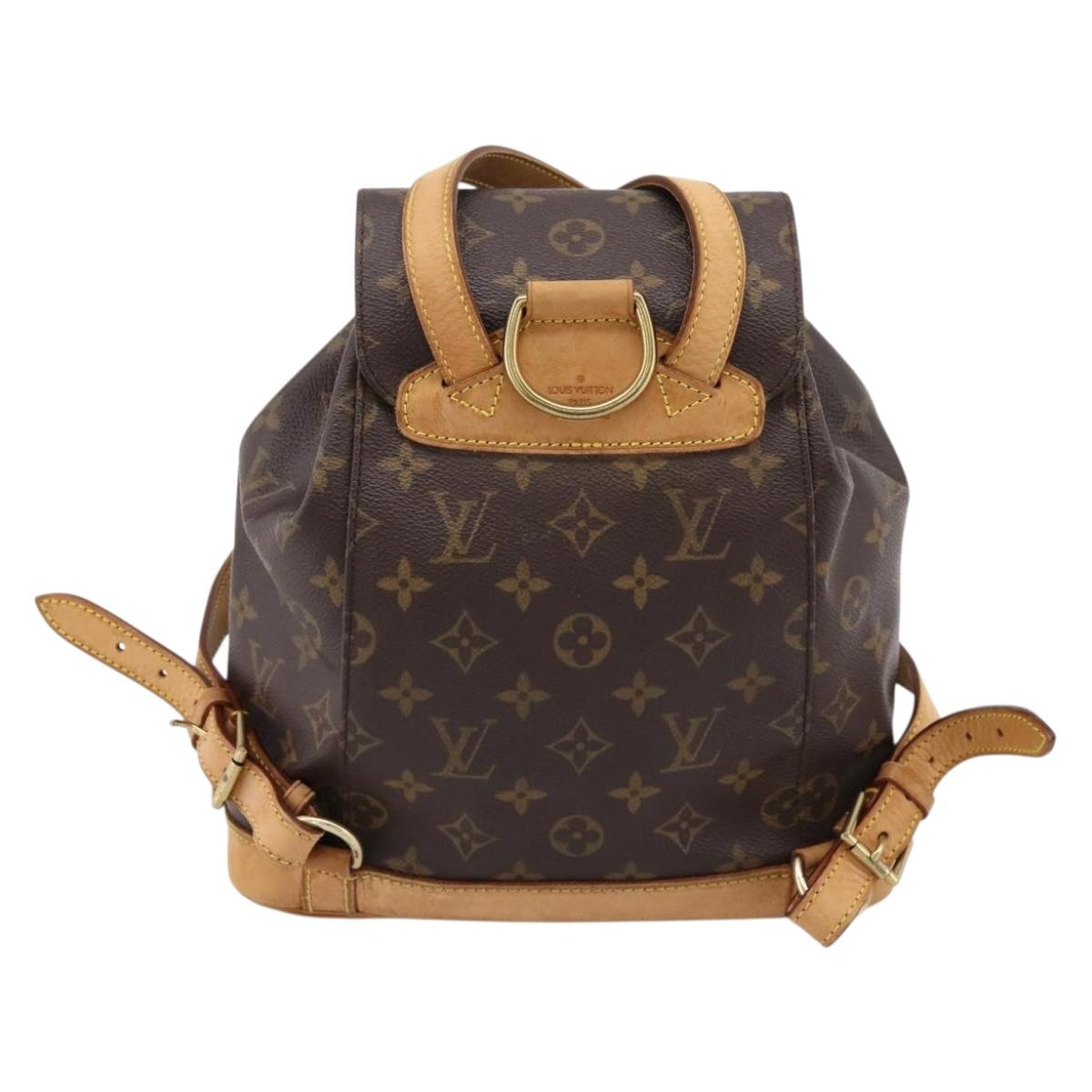 LOUIS VUITTON Monogram Montsouris MM Backpack M51136 LV Auth ka5964