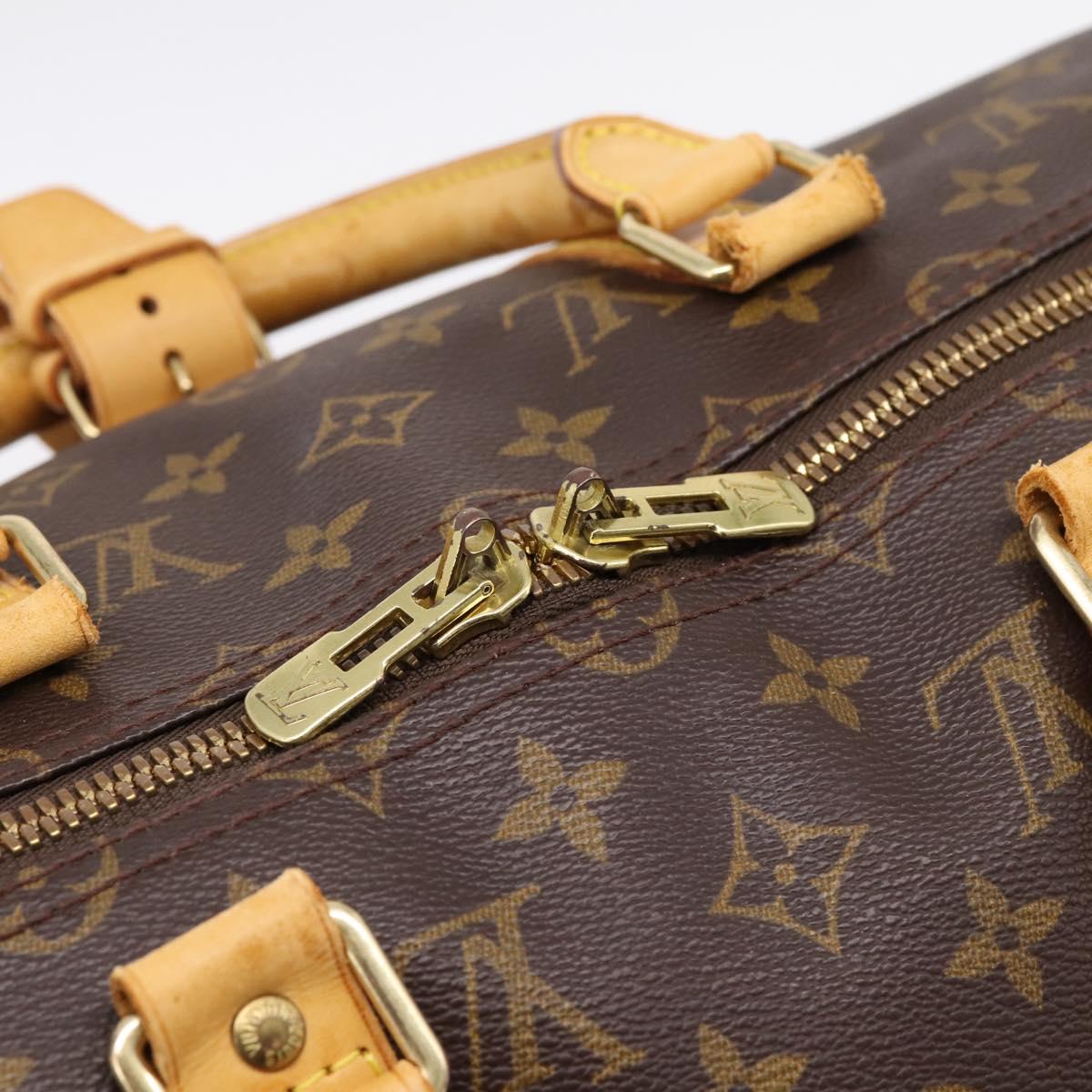 LOUIS VUITTON Monogram Keepall Bandouliere 50 Boston Bag M41416 LV Auth ka5966