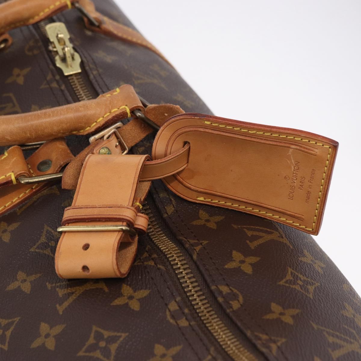 LOUIS VUITTON Monogram Keepall 55 Boston Bag M41424 LV Auth ka5967